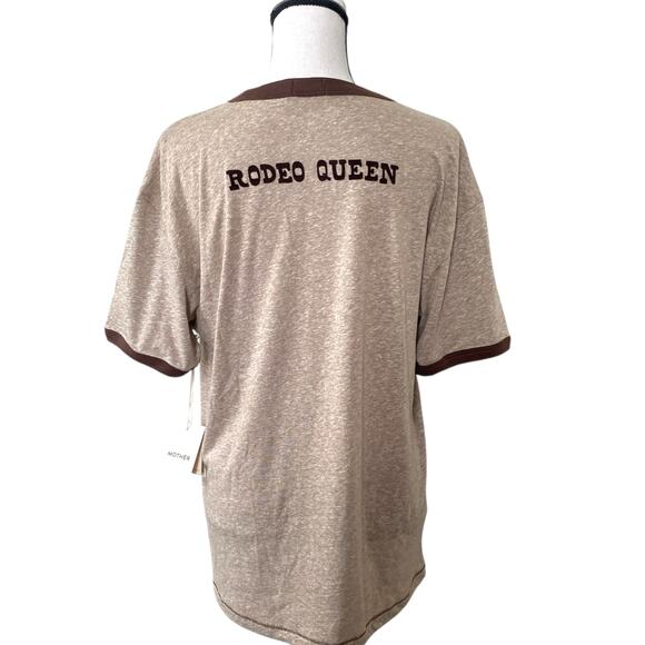 Mother Denim Oversized Western Graphic T Shirt M The Lowdown Ringer Best West - Picture 4 of 10